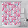 High quality durablepolyester bathroom curtain Shower Curtain geometric print design Waterproof 3D Shower Curtain