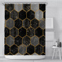 High quality durablepolyester bathroom curtain Shower Curtain geometric print design Waterproof 3D Shower Curtain