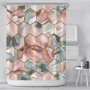 High quality durablepolyester bathroom curtain Shower Curtain geometric print design Waterproof 3D Shower Curtain