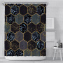 High quality durablepolyester bathroom curtain Shower Curtain geometric print design Waterproof 3D Shower Curtain