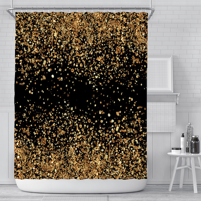 High quality durablepolyester bathroom curtain Shower Curtain geometric print design Waterproof 3D Shower Curtain