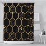 High quality durablepolyester bathroom curtain Shower Curtain geometric print design Waterproof 3D Shower Curtain