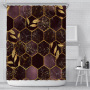 High quality durablepolyester bathroom curtain Shower Curtain geometric print design Waterproof 3D Shower Curtain