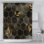 High quality durablepolyester bathroom curtain Shower Curtain geometric print design Waterproof 3D Shower Curtain