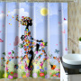 Brightly Colored Shower Curtain,3d Digital Printed Thick Shower Curtain/