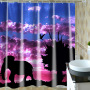 Brightly Colored Shower Curtain,3d Digital Printed Thick Shower Curtain/