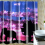 Brightly Colored Shower Curtain,3d Digital Printed Thick Shower Curtain/