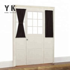 Wholesale jacquard ready made decorative fly screen door black curtain
