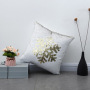 Personalized Fashion Machine Embroidered Sequin Pillow, Snowflake Pattern Pillow Office Waist Pad /