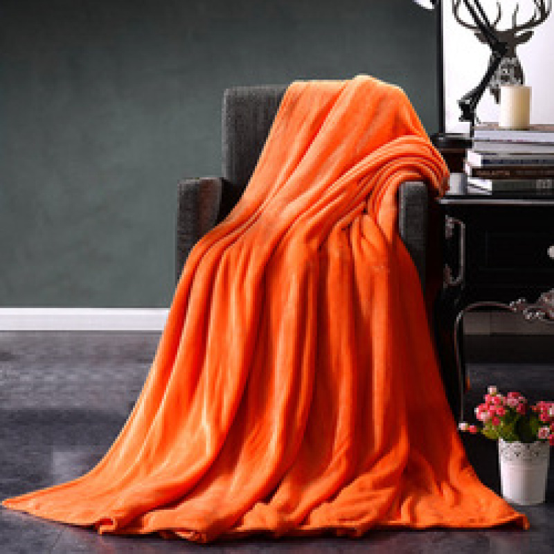 2020 new solid color blanket, blue waterproof customized blanket/