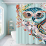 Printed Animal Shower Curtain Bathroom, Bathroom Shower Printed Cute Chic Microfiber Fabric Bath Curtains