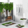 Home Goods Nature Shower Curtain 3d printed custom shower curtain with matching rug set