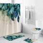 Home Goods Nature Shower Curtain 3d printed custom shower curtain with matching rug set