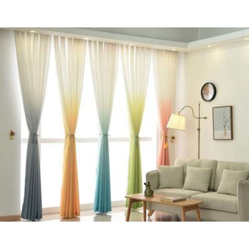 High quality gradient blue series window screen, multi-color optional solid color gradient window screen YK/