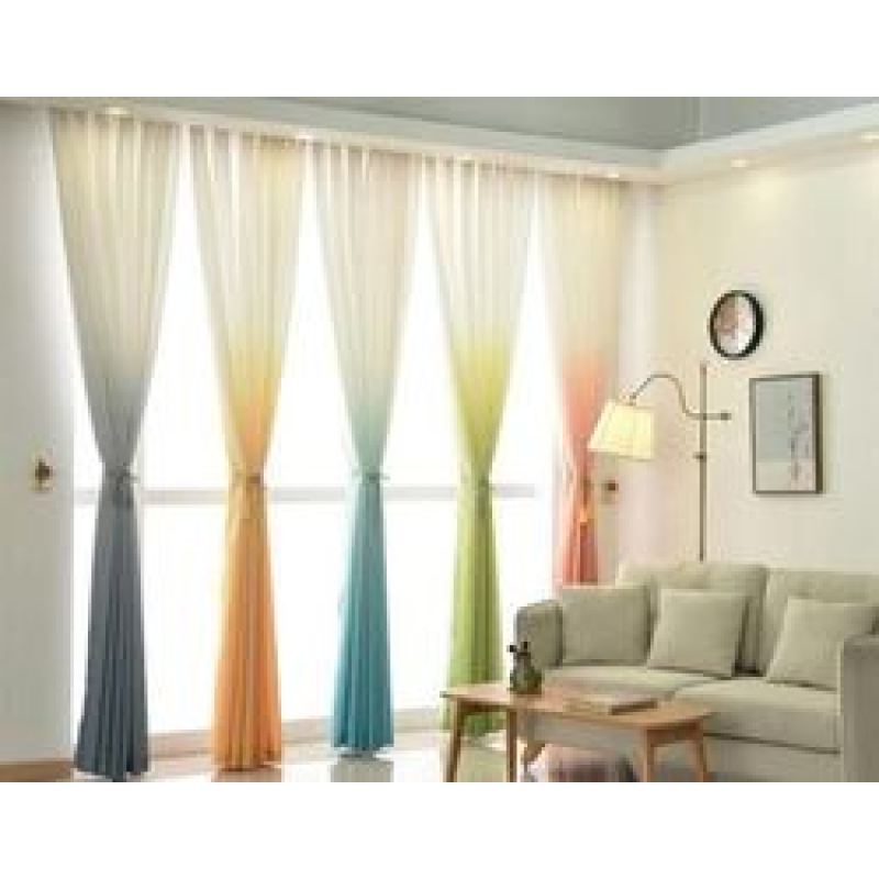 High quality gradient blue series window screen, multi-color optional solid color gradient window screen YK/