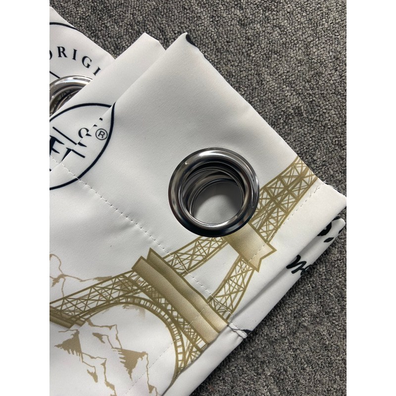 2022 new style 100% BLACKOUT CURTAIN coated curtains, 3 PASS FOAMING BACK,Tower pattern curtain/
