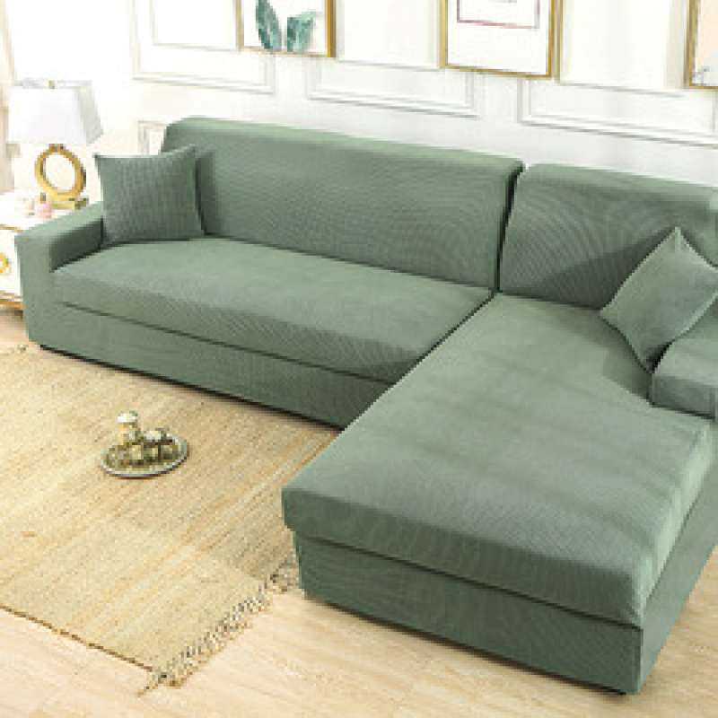 solid color corner sofa covers for living room elastic spandex slipcovers couch cover stretch sofa towel L shape
