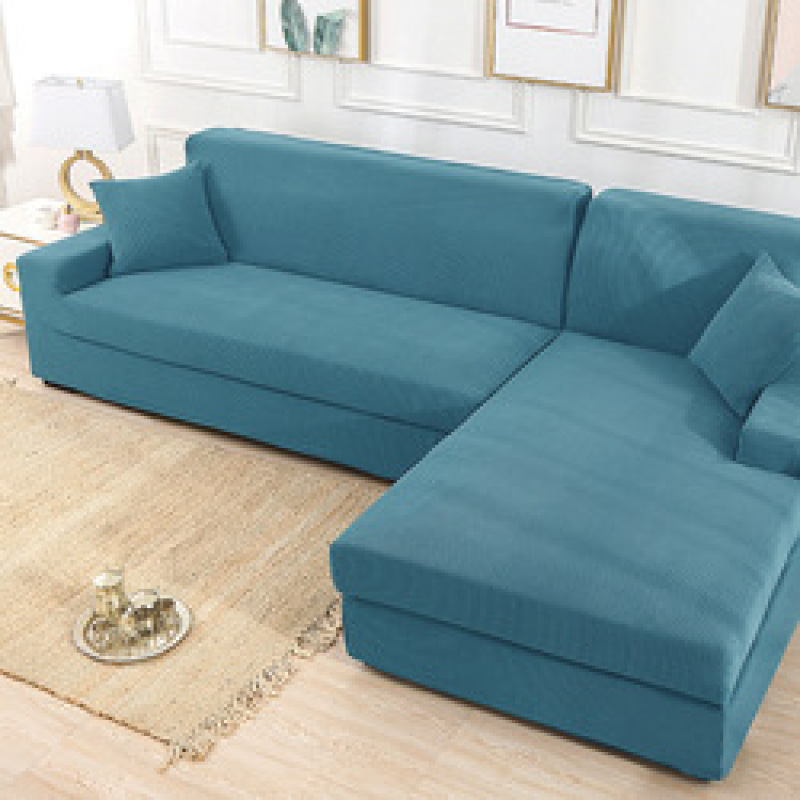 solid color corner sofa covers for living room elastic spandex slipcovers couch cover stretch sofa towel L shape