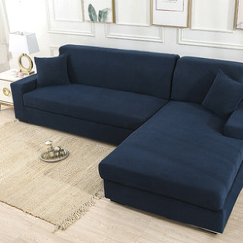 solid color corner sofa covers for living room elastic spandex slipcovers couch cover stretch sofa towel L shape