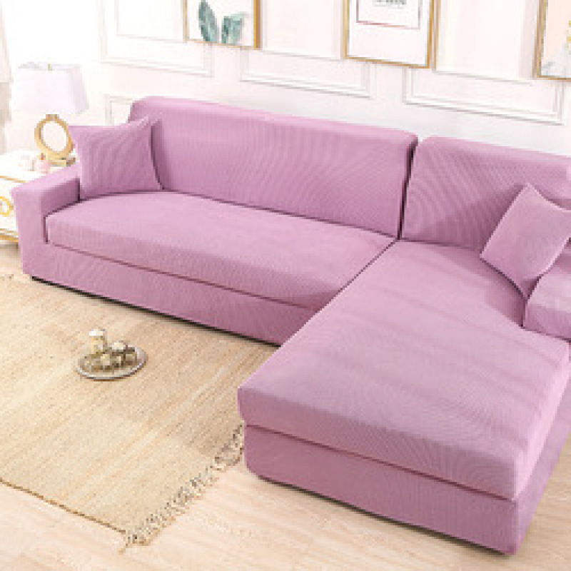 solid color corner sofa covers for living room elastic spandex slipcovers couch cover stretch sofa towel L shape