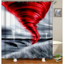 Drop Shipping 100% Polyester Tropical Pattern Kids Shower Curtains, Digital Print Bathroom Shower Curtain Set with Hooks/