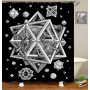 Drop Shipping 100% Polyester Tropical Pattern Kids Shower Curtains, Digital Print Bathroom Shower Curtain Set with Hooks/