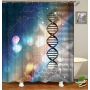 Drop Shipping 100% Polyester Tropical Pattern Kids Shower Curtains, Digital Print Bathroom Shower Curtain Set with Hooks/