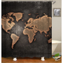 Drop Shipping 100% Polyester Tropical Pattern Kids Shower Curtains, Digital Print Bathroom Shower Curtain Set with Hooks/