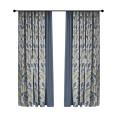 Hot Selling Luxury Chenille Blackout Curtain For Living Room/