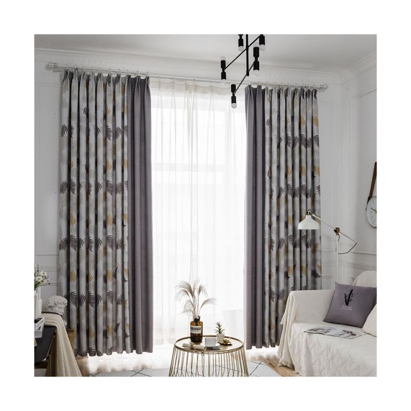 Hot Selling Luxury Chenille Blackout Curtain For Living Room/