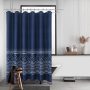 Thick Waffle Weave Shower Curtain 72 inch, Hotel Tassel Waterproof Bathroom Curtain$