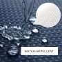 Thick Waffle Weave Shower Curtain 72 inch, Hotel Tassel Waterproof Bathroom Curtain$