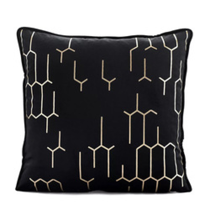 Ins Light Luxury Velvet Hot Pillow Nordic Living Room Sofa Office Nap Model Room Cushion,Knitted Cushion Cover Chair/