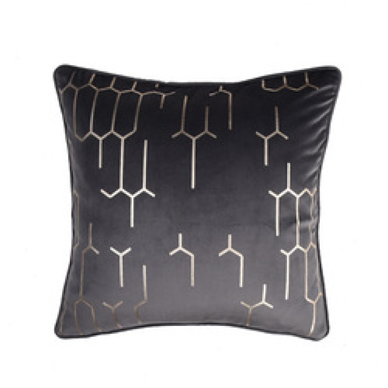 Ins Light Luxury Velvet Hot Pillow Nordic Living Room Sofa Office Nap Model Room Cushion,Knitted Cushion Cover Chair/