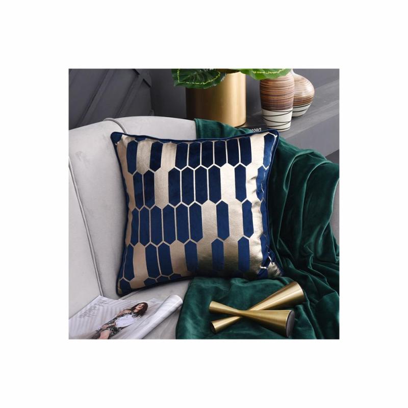 Ins Light Luxury Velvet Hot Pillow Nordic Living Room Sofa Office Nap Model Room Cushion,Knitted Cushion Cover Chair/