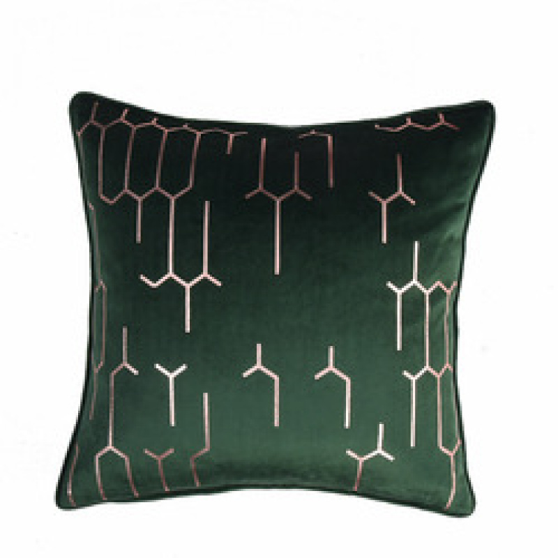 Ins Light Luxury Velvet Hot Pillow Nordic Living Room Sofa Office Nap Model Room Cushion,Knitted Cushion Cover Chair/
