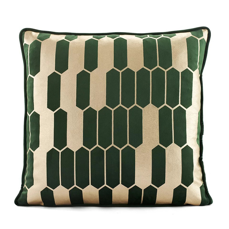 Ins Light Luxury Velvet Hot Pillow Nordic Living Room Sofa Office Nap Model Room Cushion,Knitted Cushion Cover Chair/
