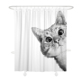 Thicken Nordic Waterproof Shower Curtain Bathroom, Student Dormitory Free Punching Water Partition Opaque Shower Curtain/