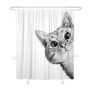 Thicken Nordic Waterproof Shower Curtain Bathroom, Student Dormitory Free Punching Water Partition Opaque Shower Curtain/