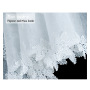 2023 Embroidery European-style Slub Yarn Snowflake Rectangular Cover White Lace Trimmed table mat with runner