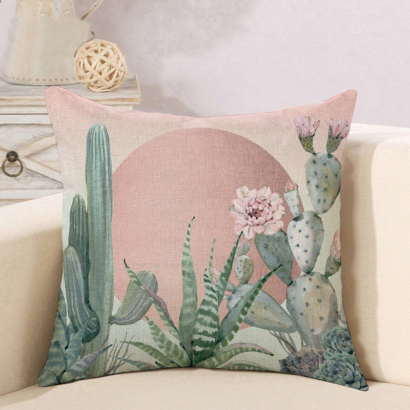 Polyester Throw Pillow Cases, Cushion Cover 50x50/