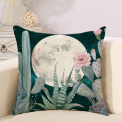 Polyester Throw Pillow Cases, Cushion Cover 50x50/