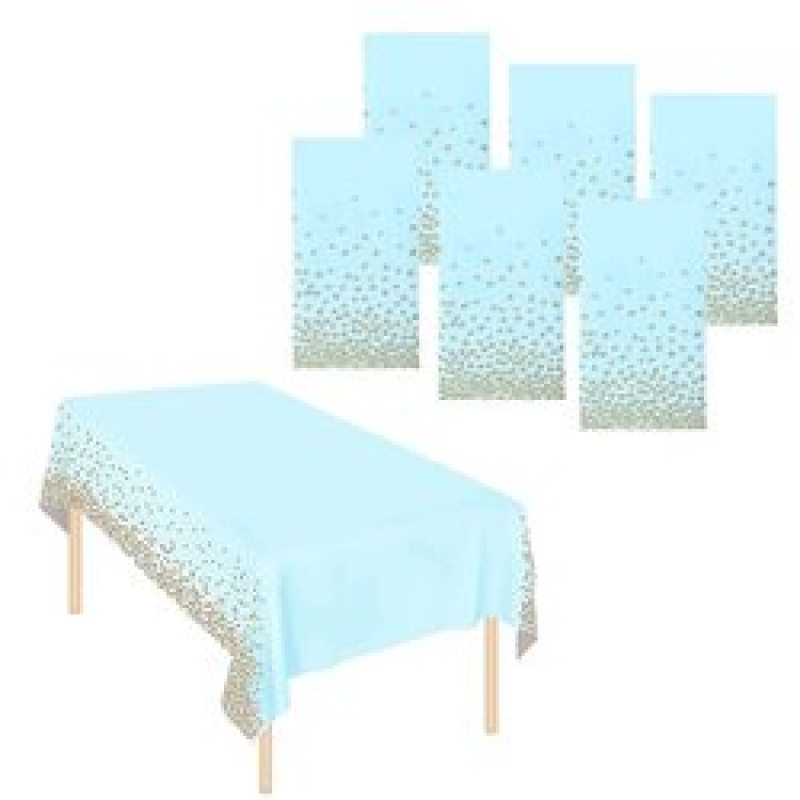 Factory Made rectangular waterproof 8ft 5 ft table cover printed polyester tablecloth with pattern and napkin for banquet