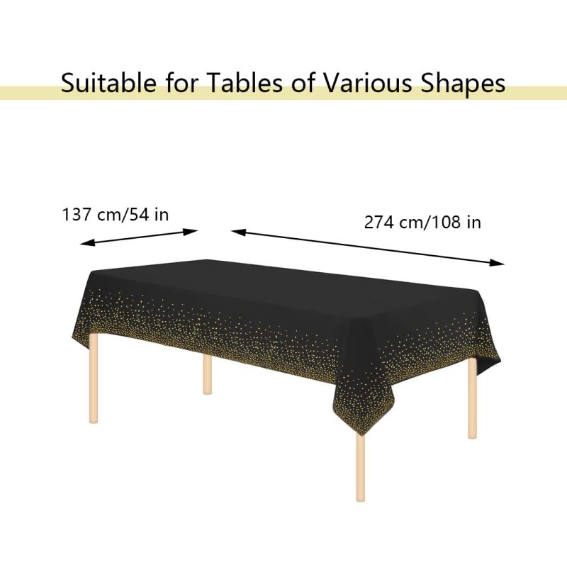 Factory Made rectangular waterproof 8ft 5 ft table cover printed polyester tablecloth with pattern and napkin for banquet