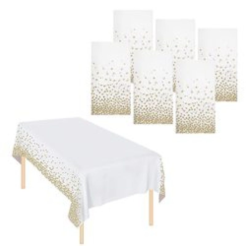 Factory Made rectangular waterproof 8ft 5 ft table cover printed polyester tablecloth with pattern and napkin for banquet