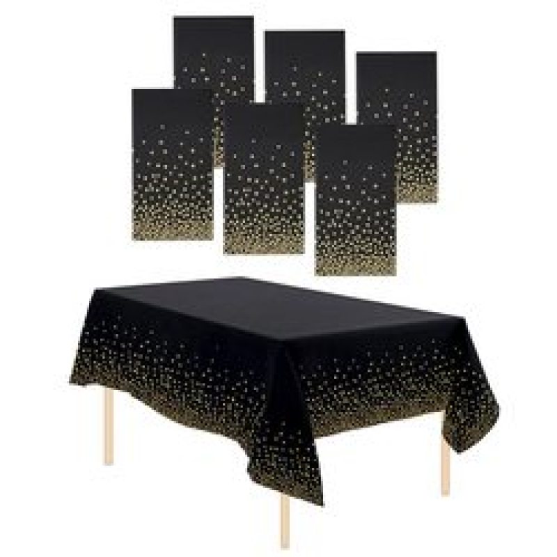 Factory Made rectangular waterproof 8ft 5 ft table cover printed polyester tablecloth with pattern and napkin for banquet