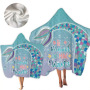 New Mermaid Hooded Bath Towel, Microfiber Hood Wearable Beach Towel/