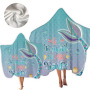 New Mermaid Hooded Bath Towel, Microfiber Hood Wearable Beach Towel/
