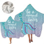 New Mermaid Hooded Bath Towel, Microfiber Hood Wearable Beach Towel/