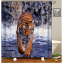 Colorful Cartoon Digital Printing Shower Curtain, Waterproof and Mildew Proof 180*180cm Bath Shower Curtain